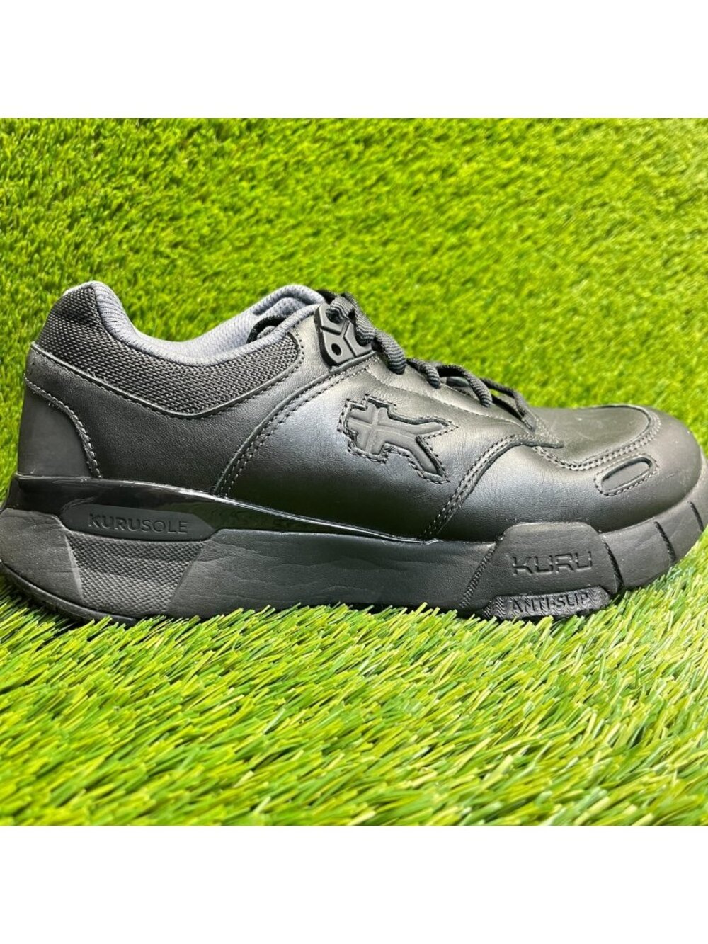 Kuru Kinetic 2.0 Womens Size 9 Black Athletic Leather Walking Shoes Sneakers